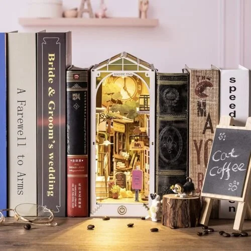 Sunshine Town - 3D Creative Bookend by Rolife — Handcrafted Me